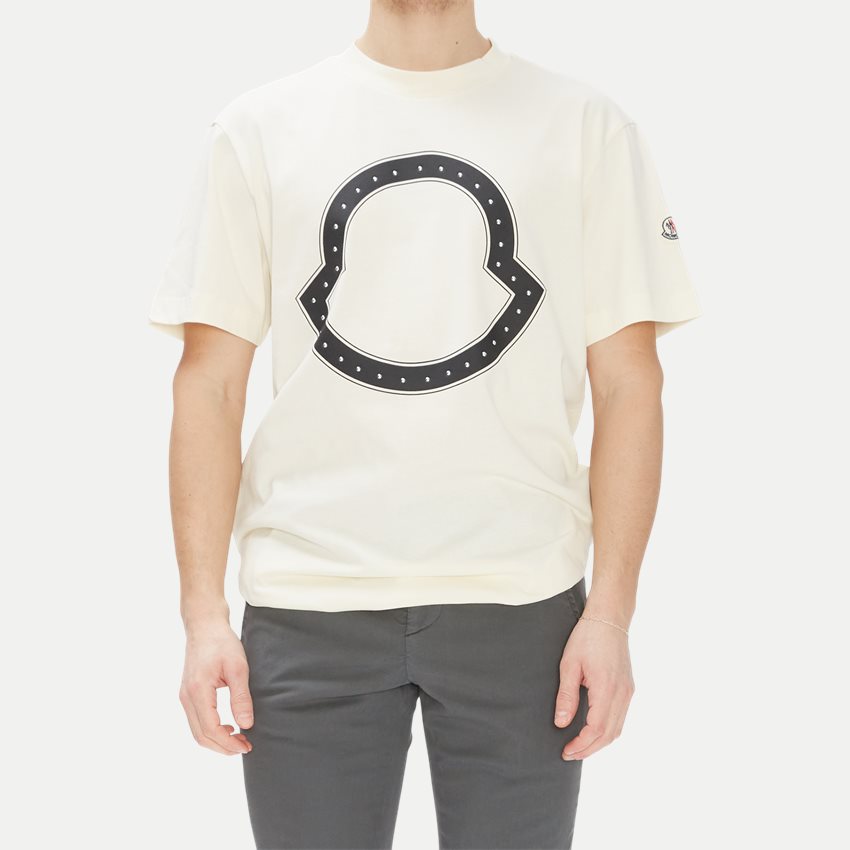 Moncler T-shirts 8C00015 8390T OFF WHITE